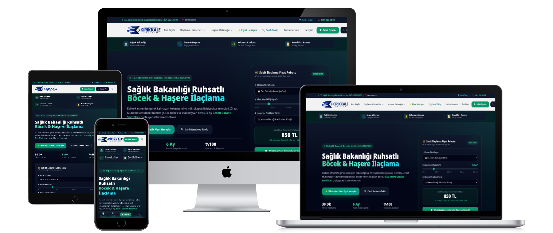 Böcek & Haşere İlaçlama Yazılımı