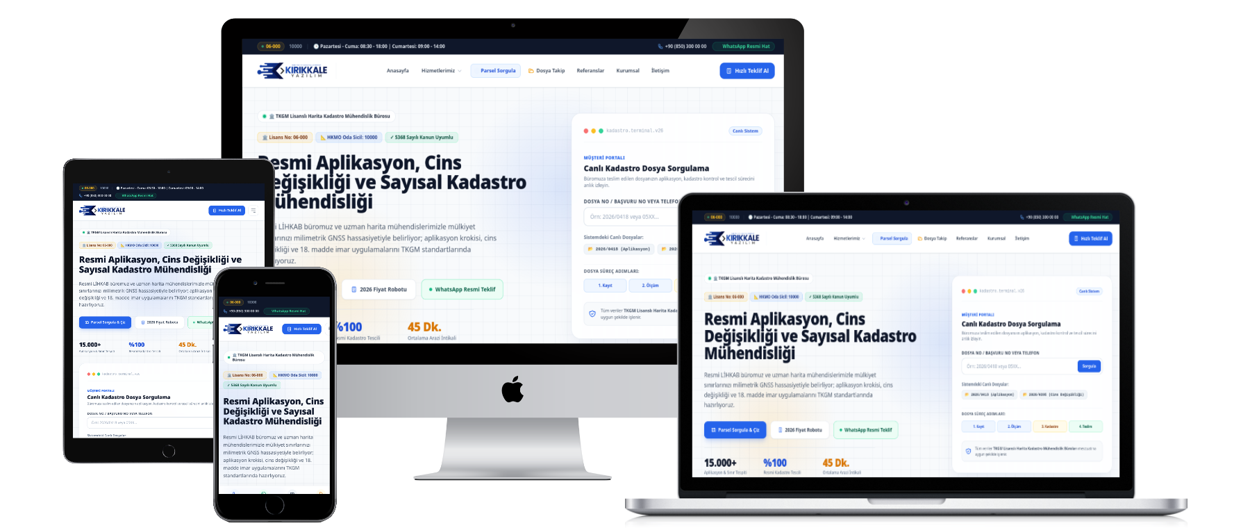 Harita Mühendisliği ve LİHKAB Büroları İçin Kurumsal Web Yazılımı