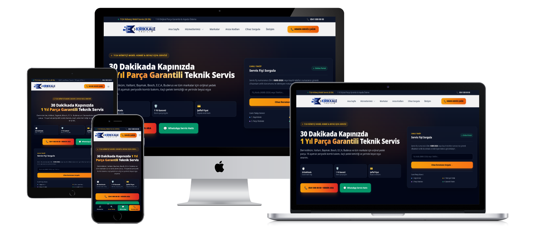 Kombi & Beyaz Eşya Servisi Yazılımı