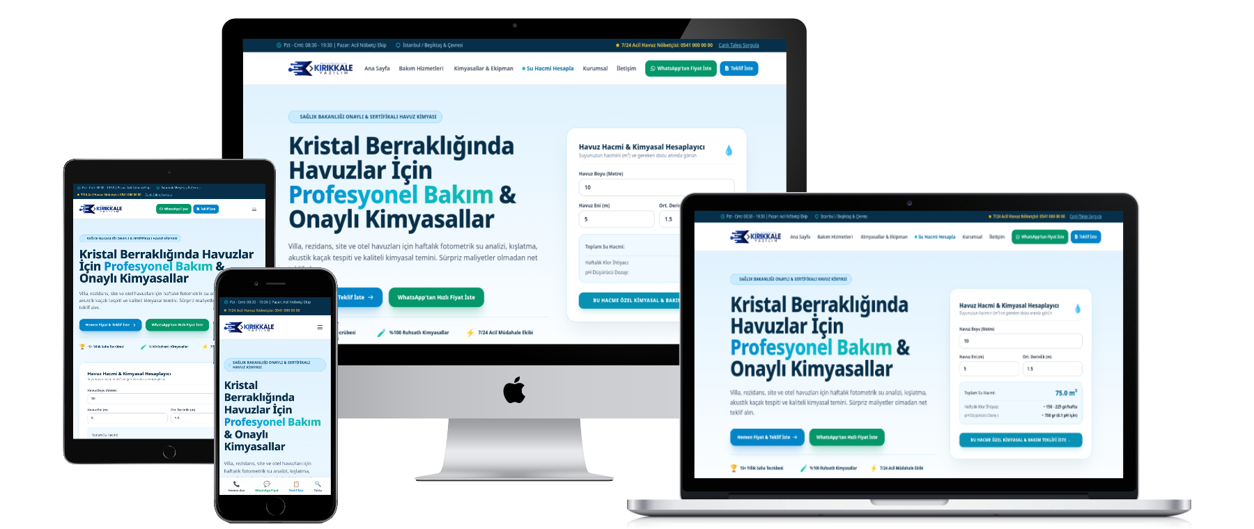 Havuz Bakım & Yapım Yazılımı